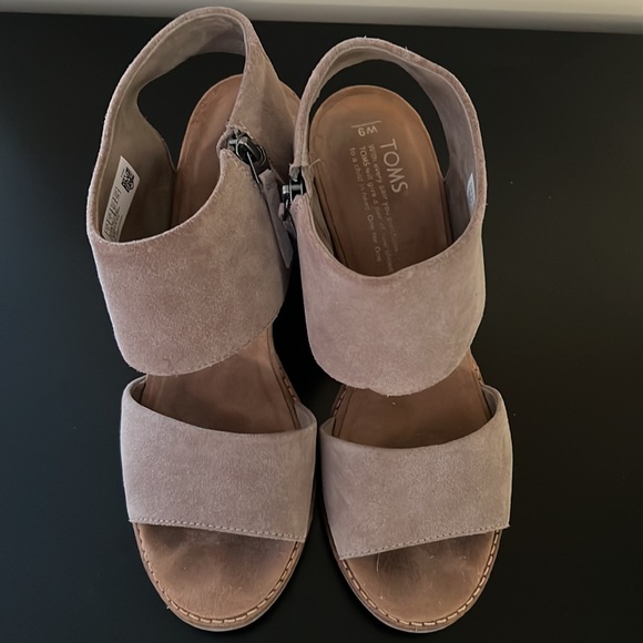 TOMS Majorca suede block heel - Picture 3 of 5